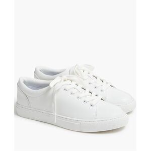 J.CREW Road Trip Lace Up Sneakers White Size 9